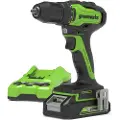 Greenworks GD24DD35 Drill 24V - Inkl. 2 Ah batteri og lader