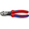 Knipex TwinForce, Diagonal tang, Kromvanadiumstål, Plast, Blå, Rød, 180 mm, 280 g