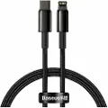 Baseus Tungsten Gold Cable Type-C to iP PD 20W 1m (black)