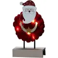Konstsmide Wood/Cotton Santa, Figur, Rød, Bomull, Tre, Universell, IP20, 6 timer