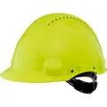 3M Peltor sikkerhedshjelm - G3000 Uvicator, Hi-viz gul, vent. huller,4-pkt ophæng,EN 397