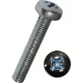Werkstarck 0470/001/02 4x12, Skru, Sinkbelagt stål, M4, Panorama-hode, Metallisk, 12 mm