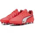 Puma KING ULTIMATE FG/AG Football Boots Unisex, Shoes, Glowing Red/White/Red Fire, 45