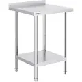 Vevor 24 x 24 x 36 tommers arbeidsbord i rustfritt stål, kommersielt arbeidsbord for matlaging. Kraftig arbeidsbord for matlaging, arbeidsbord i metall med justerbar høyde for restauranter, hjem og ho