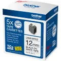 Brother TZe 231 - Black on white - Roll (1.2 cm x 8 m)
