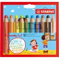 Stabilo woody 3 in 1 set of 10 colors.