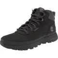 Timberland for man. TB0A1ZPU0151 Field Trekker Mid Lace Up Leather Shoe Black (41.5), Flat, Laces, Casual