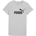 Puma ESS No. 1 Logo Tee Women, Clothing, Light Gray Heather, L