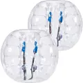 Vevor Oppblåsbare Bumper Balls 2-pakning, 4FT/1.2M Body Sumo Zorb-baller for tenåringer og voksne, 0.8mm tykke PVC menneskehamster-bobleballer for utendørs lagspill, Bumper Bopper-leker for hage, gård