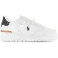 Ralph Lauren for man. 809891791004 White logo leather trainers (40), Flat, Laces, Casual