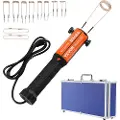 Vevor magnetisk induksjonsvarmersett, 1000w 220V bærbar håndholdt induksjonsvarmer med 10 stk. spoler, flammeløs induksjonsvarmerboltfjerner med LED-lys, egnet for fjerning av rustne bolter og muttere