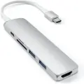 Satechi Slank USB-C MultiPort Adapter V2, Sølv