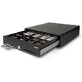 Safescan Safescan-kasseskuff SD-3540 Standard Duty, svart, 8 justerbare myntrom, 4 seddelrom, avtakbar (132-0424)