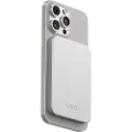 LINQ Magnetic Wireless Power Bank 15W/5.000mAh Silver Nødlader - Sølv - 5000 mAh