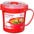 Sistema 1107, Krus, Rød, 656 ml, Gjennomsiktig, 2,77 kopper, 114 mm