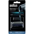 Braun Series 1 10B - Reservefolie og -skjærer - for barbermaskin - svart - for Braun FreeControl 1775, 190 Series 1 190, 190s-1