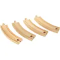 BRIO World - Large Curved Track for Railway (en pakke 4)