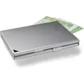 Durable Business Card Holder/Case DUO - Visittkortboks - aluminium - sølv