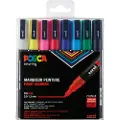 Uni-Ball PC-3M, Flerfarget, Flerfarget, 8 farger, Fint, 0,9 mm, 1,3 mm