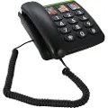 Doro PhoneEasy 331ph - Telefon med ledning - svart
