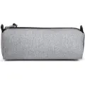 Eastpak Benchmark Single, Mykt penal, Nylon, Grå, Monokromatisk, Sunday Grey, Glidelås