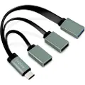 Logilink USB-C Hub 2x USB 2.0 AF + 1x USB 3.0 AF USB-hub - 3 porter - Grå