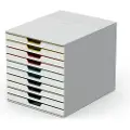 Durable VARICOLOR MIX 10 - Skuffskap - 10 skuffer - for ANSI A (Letter) (216 x 279 mm), A4 (210 x 297 mm), C4 (229 x 324 mm), Folio (216 x 330 mm) - multifarge