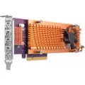 Qnap QM2-4P-384 - Lagringskontroller - PCIe 3.0 lavprofil - PCIe 3.0 x8 - for QNAP TS-1273, 1277, 473, 677, 873, 877, 977, EC1280, TVS-27372, 8, 744, 8, 7, 8 , 882