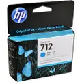 HP 712 / 3ED67A Cyan Ink - Blekkpatron Blå