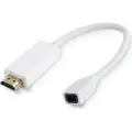 Microconnect - Video adapter - Mini DisplayPort hunn til HDMI hann - 10 cm - hvit