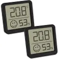TFA-Dostmann 30.5053.01.02, Elektronisk miljøtermometer, Innendørs, Digitalt, Sort, Plast, firkant