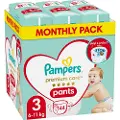 Pampers Premium Care bleier str 3, 6-11 kg, 144 stk.
