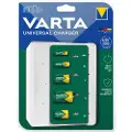 Varta Universal - 4,5 t batterilader - (for 4xAA/AAA/C/D, 1x9V) (24 pin USB-C)