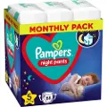 Pampers nattbleier-bukser, størrelse 5, 88 bleier, 12 kg-17 kg