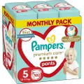 Pampers Premium Care bleie-bukser, størrelse 5, 102 stk., 12-17 kg