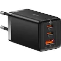 Baseus GaN5 Pro 2xUSB-C + USB 65W (black)