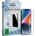 EIGER Mountain Glass Clear Edge, Apple, iPhone 15 Plus, Fallsikker, Støvresistent, Slagbestandig, Ripebestandig, Gjennomsiktig, 1 stykker