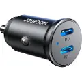 JOYROOM JR-CCN06 30W 2x USB-C mini billader metall - svart