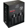 Peugeot Duo Line MP+MS 12cm matt black+funnel in stainless steel