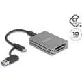 DeLOCK - Kortleser (CFexpress 2.0 Type B, SD 3.0 UHS-I, SD 5.1 UHS-II, SD 4.0 UHS-II) - Video Class V90 / UHS-II - USB-C