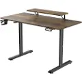 Ultradesk HIGHLANDER, Rett, Rektangulær form, Spilling, Matt, Sort, T-ben