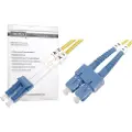 Digitus - Koblingskabel - LC-enkeltmodus (hann) til SC-enkeltmodus (hann) - 5 m - 5 m - fiberoptisk - 9 / 125 micron - OS2 - med støvel, halogenfri - gul
