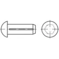 Toolcraft TO-5379018 Halvrundt rillet søm 4 mm Rustfrit stål A2 100 stk