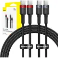 Baseus Cafule USB-C-kabel 100W 2m 2-pakning med Power Delivery 2m - 2-pakning