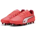 Puma KING MATCH FG/AG Football Boots Youth, Shoes, Glowing Red/White/Red Fire, 37