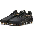 Puma KING ULTIMATE FG/AG Football Boots Unisex, Shoes, Black/Heat Fire/Silver, 42