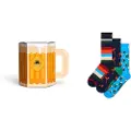 Happy socks Wurst And Beers Gift Set Half Lange Sokker 3 Par