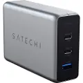 Satechi ST-TC100GM - Strømadapter - AC 100-240 V - 100 watt - utgangskontakter: 3 - Europa - romgrå