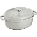 Staub Jern La Cocotte Oval Støpejernsgryte Trøffel 3.2l