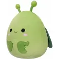 Jazwares Squishmallows Plysj Grønn Bønn Mantis Med Glittervinger Trenton Figur 30 Cm